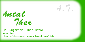 antal ther business card